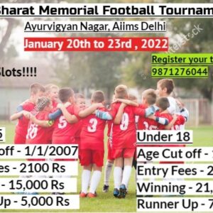 6th bharat memorial football tournament