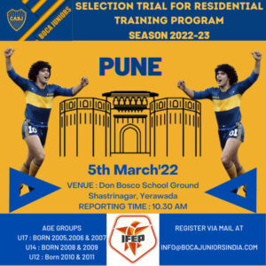 Pune, Boca Juniors Football School Trials