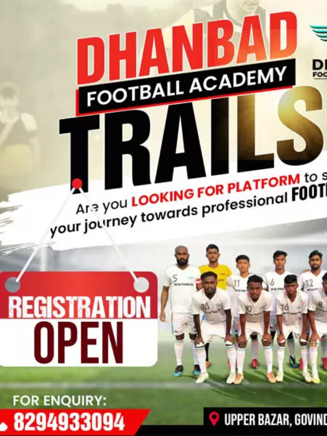 Jharkhand, Dhanbad Football Academy Trials 2022.